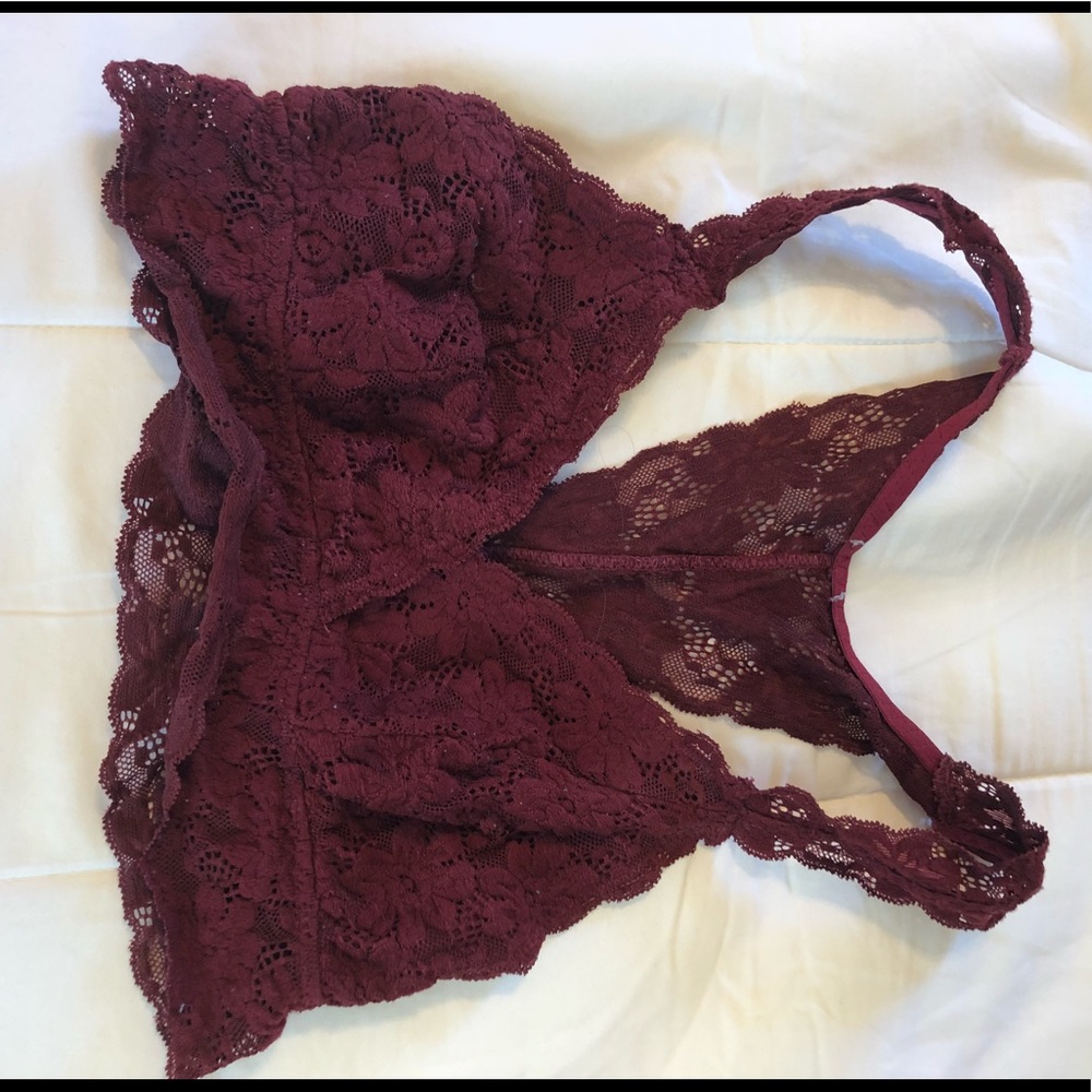 Racer back lace bralette top